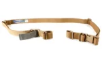 BL FORCE VICKERS STND ISSUE SLNG, coyote tan sling laid flat with buckles and adjusters