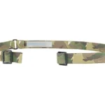 BLUE FORCE VICKERS SLING MTL HW in Multicam, laid flat with metal hardware and adjusters