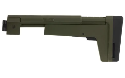 B5 Systems B5 AK Stock 5.5MM olive drab side view with black butt pad