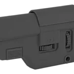 B5 Systems B5 COLLAPSIBLE PREC STK SHRT BLK black stock, right-side view with adjustment controls
