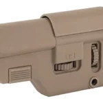 B5 Systems B5 COLLAPSIBLE PREC STK SHRT FDE tan stock, right-side view with adjustment controls