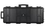 Evolution Outdoor EVODS Liberator black hard case, front view with two handles and multiple latches