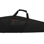 Evolution Outdoor EVODS 40 RIMFIRE RIFLE CASE black case with handles and red accents, side view