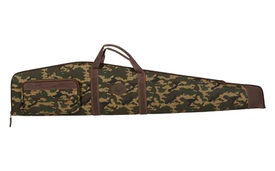 Evolution Outdoor EVODS RAWHIDE CLASSIC RFL CASE CAMO, side view with brown trim, handle and pocket