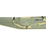 Evolution Outdoor EVODS 54 ROLLTOP WTERPRF CASE GRN, green side view with tan handles and straps