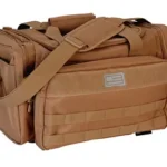 Evolution Outdoor EVODS RANGE BAG COYOTE, coyote brown front view with shoulder strap and pockets