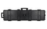 Evolution Outdoor EVODS Liberator Scoped Rifle Case black front view with handle and latches