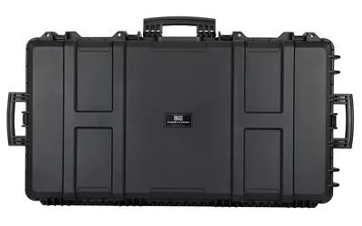 primary-16772 Evolution Outdoor EVODS Liberator Double AR Case black front view with handle and reinforced shell