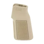 B5 Systems B5 P-GRIP 22 K FLAT DARK EARTH, tan grip in angled side view with textured panel