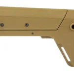 B5 Systems B5 Modular Picatinny Stock CB, tan right-side view with angled butt and sling slot