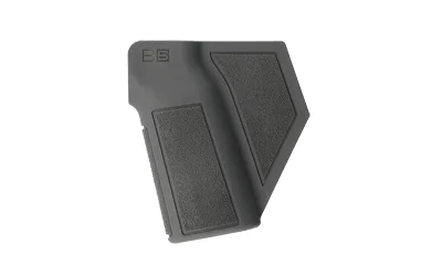 primary-16826 B5 Systems P-Grip C, wolf gray side view with textured grip panels