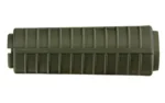 B5 Systems B5 CAR15 handguard in olive drab green, side view with ribbed panels