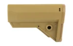 B5 Systems B5 SIERRA K STOCK COYOTE tan stock, left-side view with angled brace and sling socket