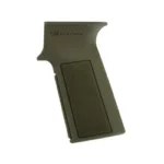 B5 Systems AK P-Grip olive drab green, left side view with textured rectangular panel
