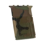 B5 Systems B5 VERTICAL GRIP M-LOK WOODLAND camouflage textured vertical grip, angled side view