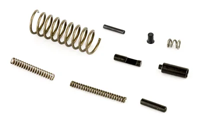 CMMG PARTS KIT AR15 UPPER PINS/SPRNG with assorted black pins and metal springs laid out