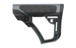 Daniel Defense DD COLLAPSIBLE MIL-SPEC STOCK gray, right-side view with textured cheek rest