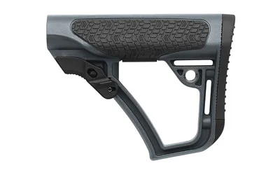 Daniel Defense DD COLLAPSIBLE MIL-SPEC STOCK gray, right-side view with textured cheek rest