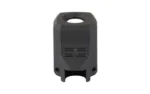 Faxon EXOS-525 compensator for SIG P365/P365 XL in black, front view with top port