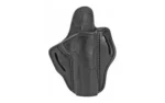 1791 BH1 OWB HOLSTER black, right-hand front view with stitching and belt slots