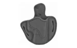 1791 OPTC RDY STEALTH black right-hand holster, front view with stitched panels and belt slots
