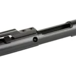 Faxon 5.56 M16 BCG Black, black bolt carrier group in angled side view