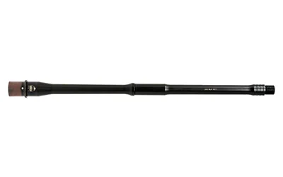 FAXON DUTY BBL 300BLK 16 GNNR BLK black barrel, side view with brown protective muzzle cap