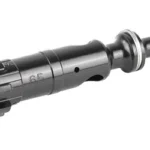 FAXON 6.5GREN TYPE 2 9310 BOLT BLK black bolt, angled side view with locking lugs