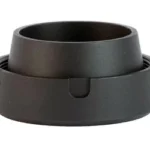 SilencerCo SCO CHARLIE THREAD OVER MOUNT black top three-quarter view with wide round base