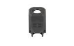 Faxon EXOS-533 compensator for Glock 43X/48 in black, front view with top port
