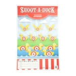 ACTION TGT ARCADE CLASSIC 100PK, front view of colorful Shoot-A-Duck arcade-style target