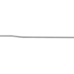 FAXON AR GAS TUBE RIFLE LENGTH SS silver gas tube, side view with bent end