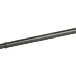 FAXON BBL 22ARC 16-inch GNNR black barrel, angled side view with silver threaded muzzle