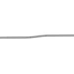 FAXON AR GAS TUBE CARBINE LENGTH SS silver gas tube, side view with bent end