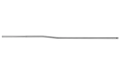 FAXON AR GAS TUBE MID LENGTH SS silver tube, side view with bent section and end pin hole