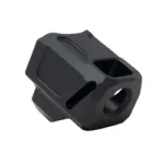FAXON EXOS-553 COMP FOR GLK GEN 5 black angled front view with side ports and round opening