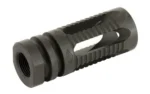 Yankee Hill Machine Co YHM PHANTOM 556, black angled view with vented cylindrical body