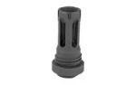 Yankee Hill Machine Co YHM PHANTOM 556 QD FLSH HIDER, black, upright view with vent slots