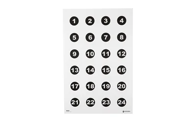Action Target ACTION TGT 24 3" NMBR CIRCLES 100PK
