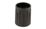 Nordic Beretta/Nova/CZ 12GA Nut black, angled top view with fluted sides and open threaded center