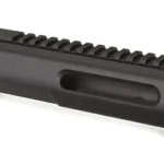 NORDIC NC15 EXTRUDED UPPER RCVR black upper receiver, angled side view with top rail