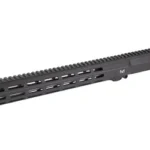 Nordic complete upper, black left-side view with long ventilated handguard and top rail