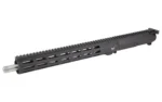 Nordic complete upper, black left-side view with long ventilated handguard and top rail