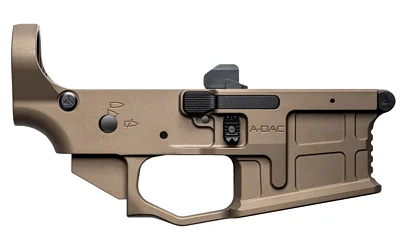 Radian A-DAC 15 Lower Receiver, brown receiver left-side view with black controls