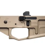 RADIAN A-DAC 15 lower receiver, flat dark earth, left-side view with controls and flared magwell