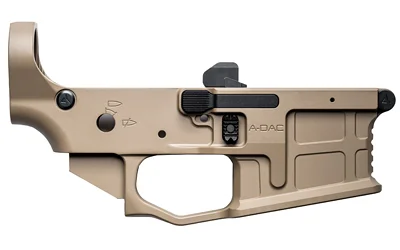 RADIAN A-DAC 15 lower receiver, flat dark earth, left-side view with controls and flared magwell