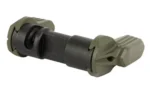 RADIAN TALON 45/90 Safety Selector ODG, angled view with green selector levers and black center