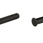 RADIAN TAKEDOWN PINS black, angled view of two pins with round heads