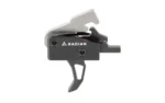RADIAN VERTEX TRIGGER, black side view with silver top lever and curved trigger