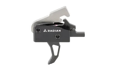 RADIAN VERTEX TRIGGER, black side view with silver top lever and curved trigger